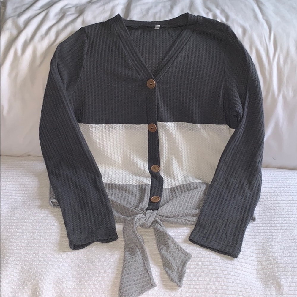 Shein color block sweater